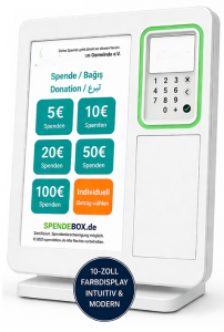 Spendebox digitale Spendensäule
